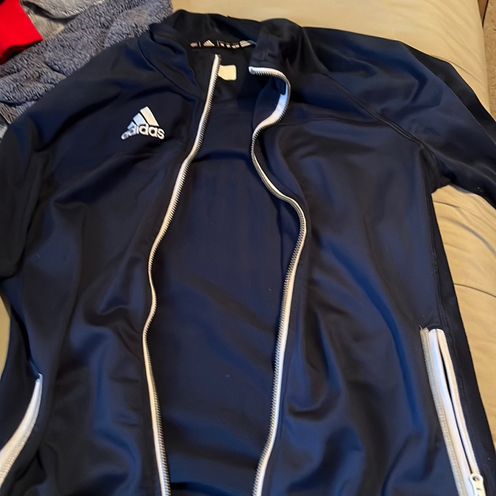 Royal blue adidas bomber sports jacket